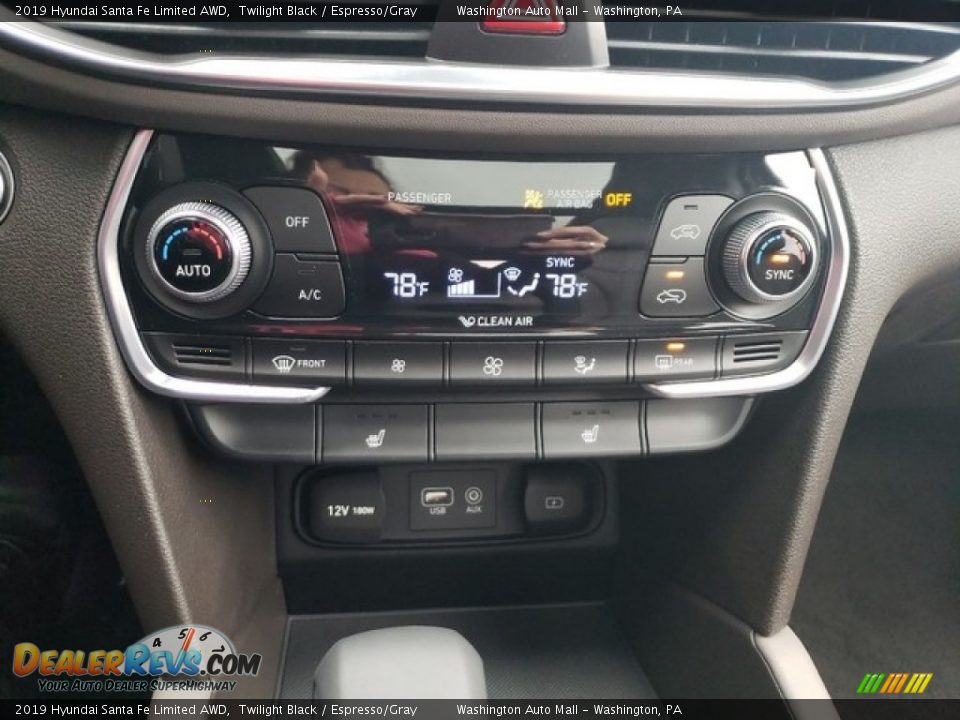 2019 Hyundai Santa Fe Limited AWD Twilight Black / Espresso/Gray Photo #25