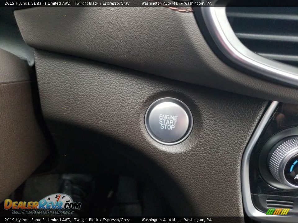 2019 Hyundai Santa Fe Limited AWD Twilight Black / Espresso/Gray Photo #27