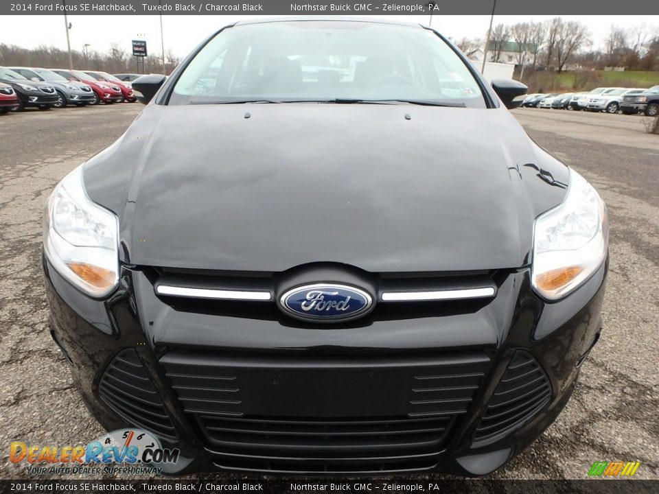 2014 Ford Focus SE Hatchback Tuxedo Black / Charcoal Black Photo #3