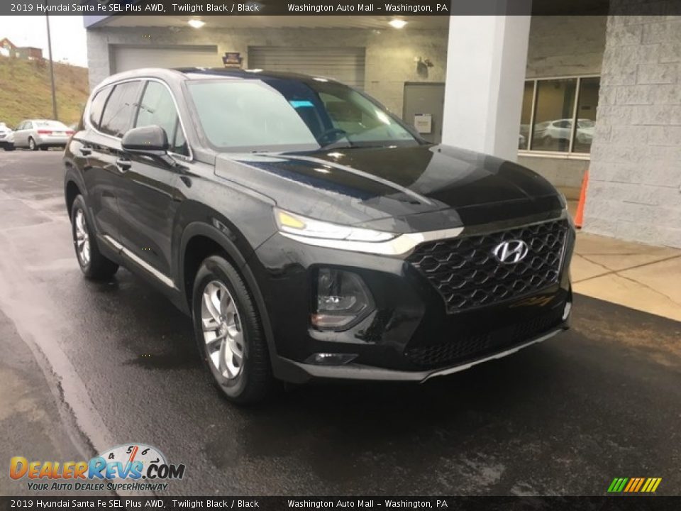 2019 Hyundai Santa Fe SEL Plus AWD Twilight Black / Black Photo #1