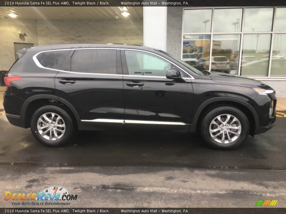 2019 Hyundai Santa Fe SEL Plus AWD Twilight Black / Black Photo #6
