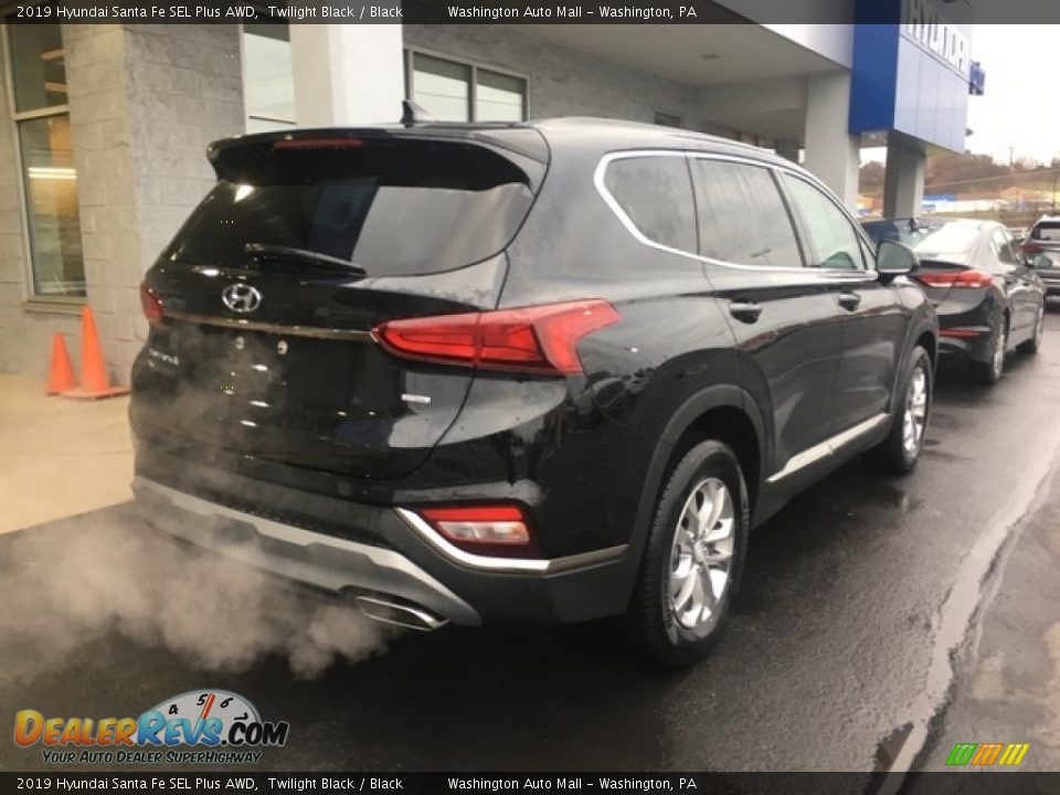 2019 Hyundai Santa Fe SEL Plus AWD Twilight Black / Black Photo #7