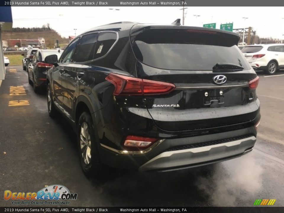2019 Hyundai Santa Fe SEL Plus AWD Twilight Black / Black Photo #9