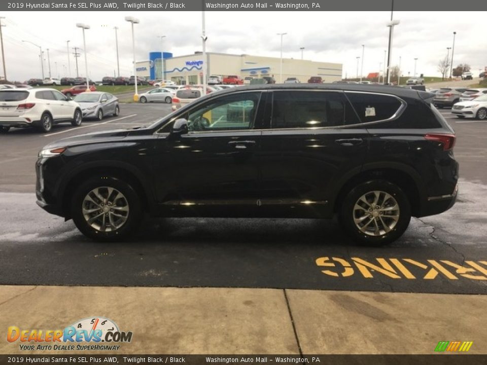 2019 Hyundai Santa Fe SEL Plus AWD Twilight Black / Black Photo #24