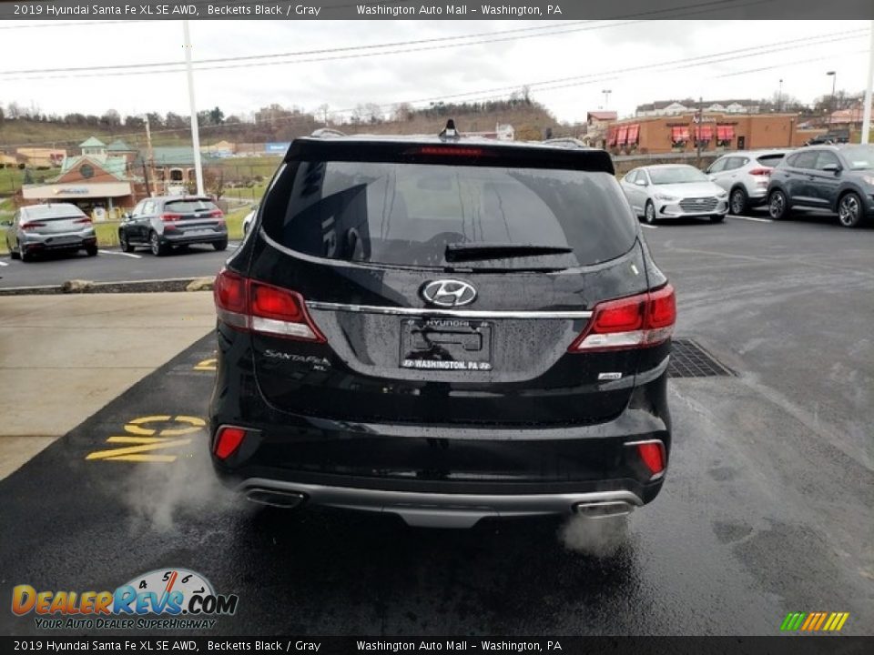 2019 Hyundai Santa Fe XL SE AWD Becketts Black / Gray Photo #6
