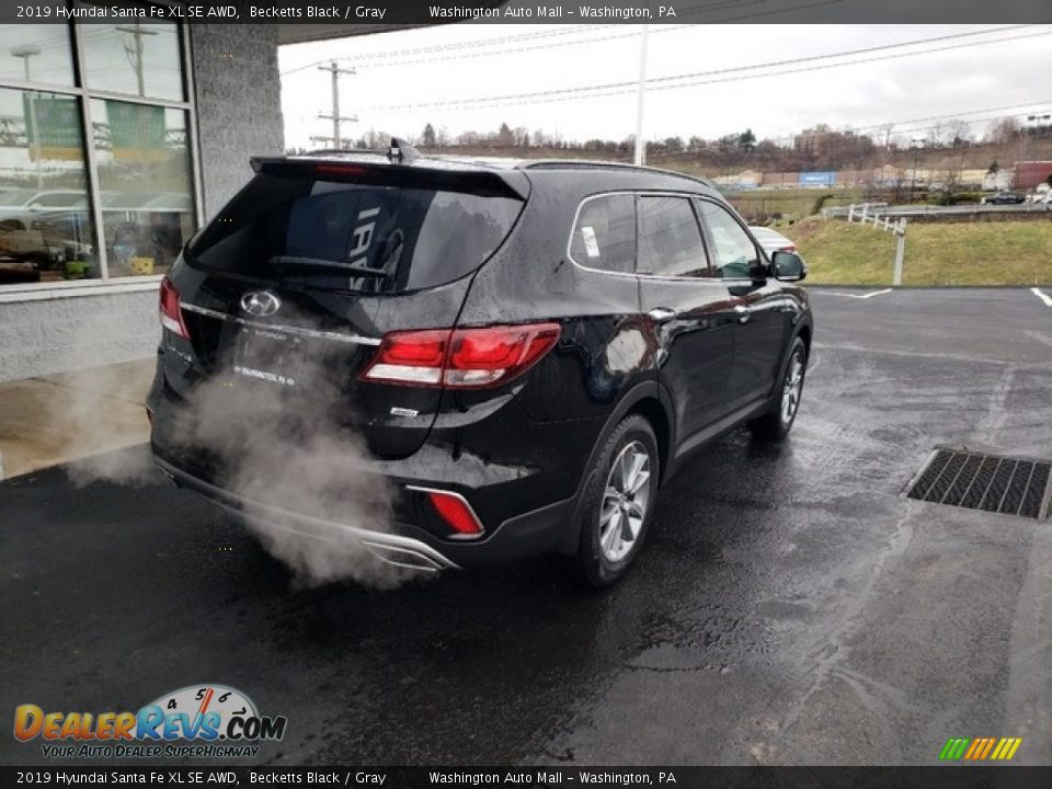 2019 Hyundai Santa Fe XL SE AWD Becketts Black / Gray Photo #7