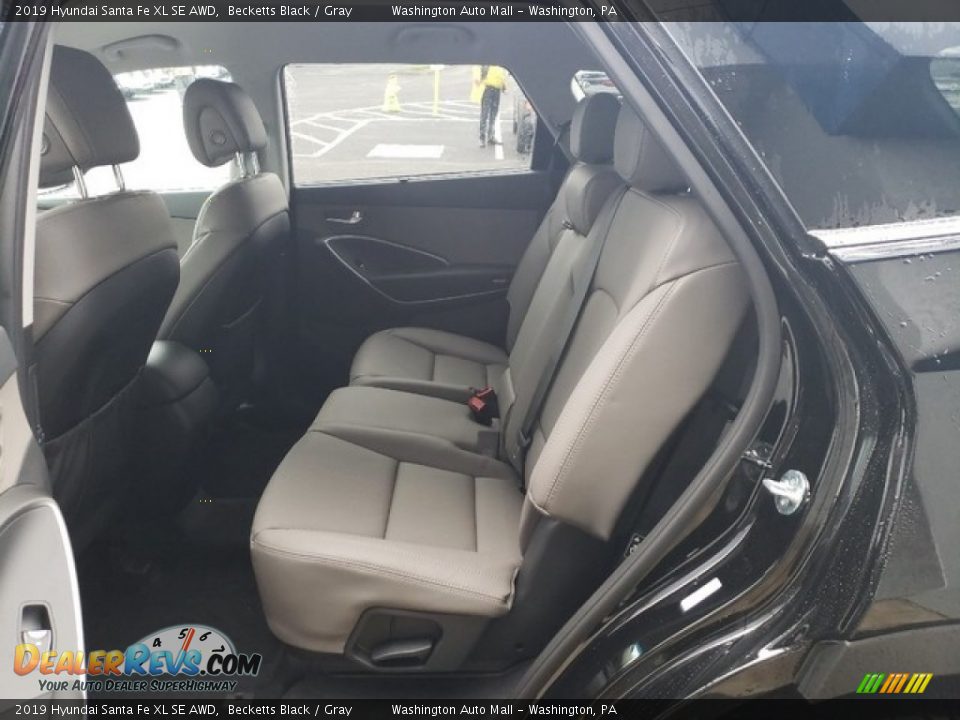 Rear Seat of 2019 Hyundai Santa Fe XL SE AWD Photo #15