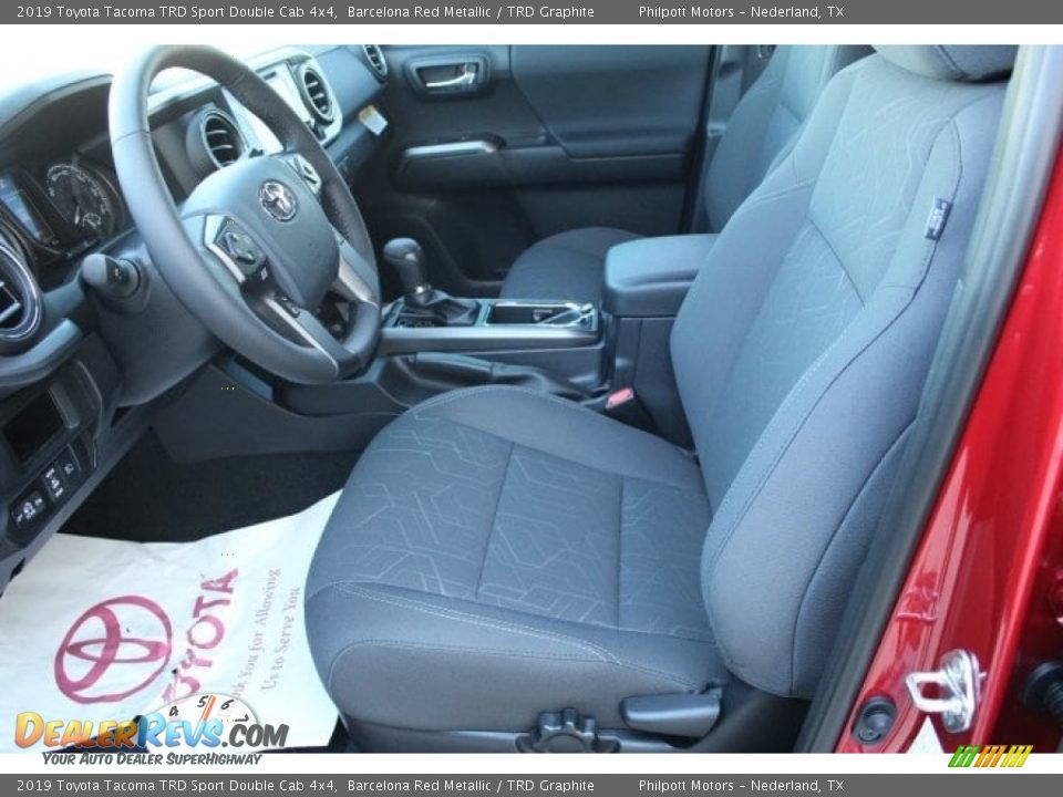 TRD Graphite Interior - 2019 Toyota Tacoma TRD Sport Double Cab 4x4 Photo #10