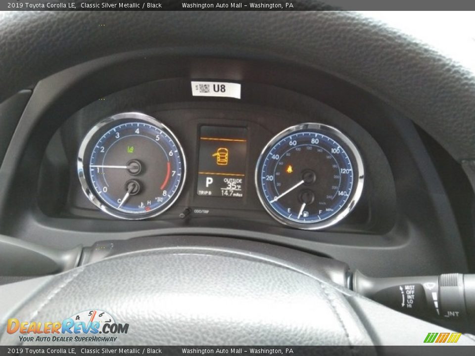 2019 Toyota Corolla LE Classic Silver Metallic / Black Photo #15