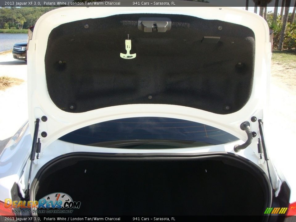 2013 Jaguar XF 3.0 Polaris White / London Tan/Warm Charcoal Photo #18