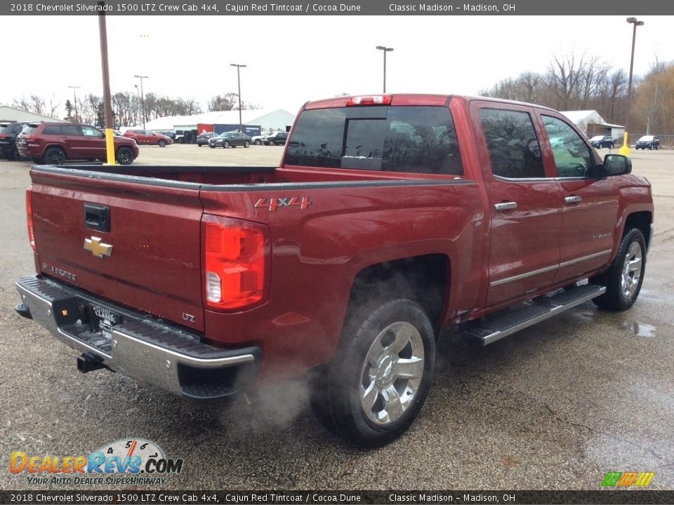 2018 Chevrolet Silverado 1500 LTZ Crew Cab 4x4 Cajun Red Tintcoat / Cocoa Dune Photo #6