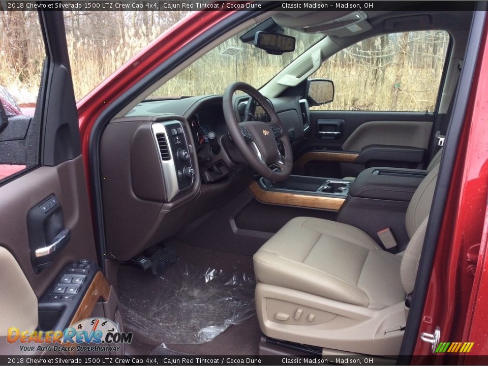 2018 Chevrolet Silverado 1500 LTZ Crew Cab 4x4 Cajun Red Tintcoat / Cocoa Dune Photo #9