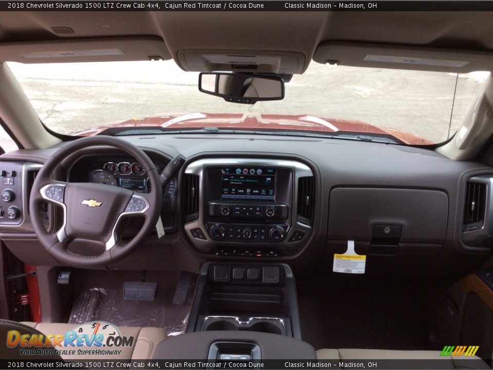 2018 Chevrolet Silverado 1500 LTZ Crew Cab 4x4 Cajun Red Tintcoat / Cocoa Dune Photo #11