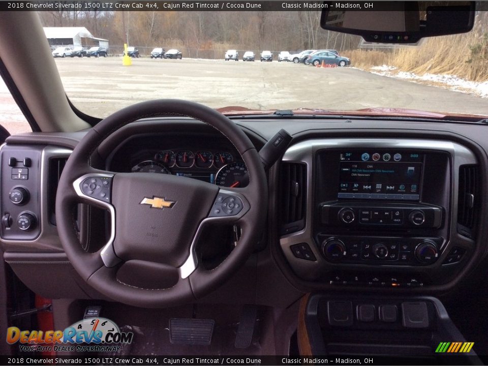 2018 Chevrolet Silverado 1500 LTZ Crew Cab 4x4 Cajun Red Tintcoat / Cocoa Dune Photo #12