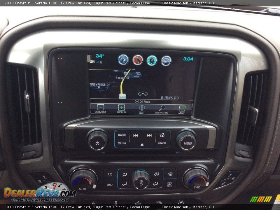 2018 Chevrolet Silverado 1500 LTZ Crew Cab 4x4 Cajun Red Tintcoat / Cocoa Dune Photo #14