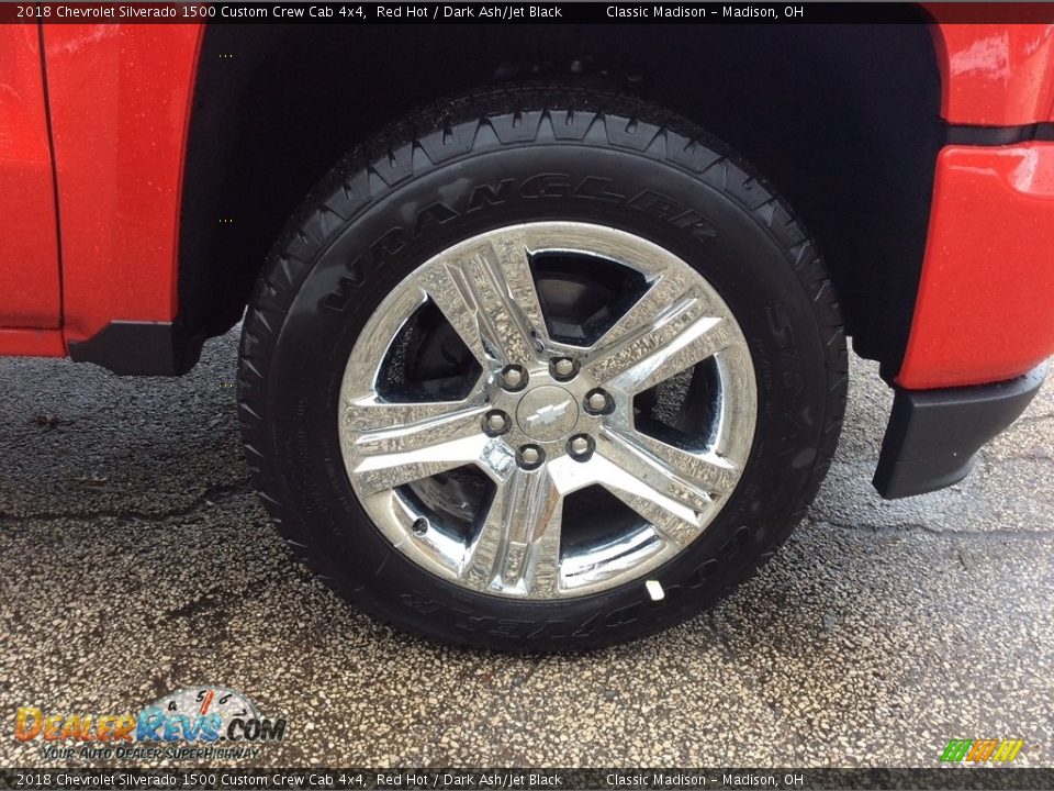 2018 Chevrolet Silverado 1500 Custom Crew Cab 4x4 Red Hot / Dark Ash/Jet Black Photo #7