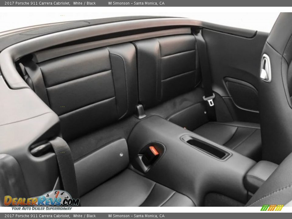 Rear Seat of 2017 Porsche 911 Carrera Cabriolet Photo #13