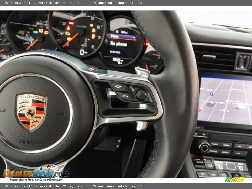 2017 Porsche 911 Carrera Cabriolet Steering Wheel Photo #20