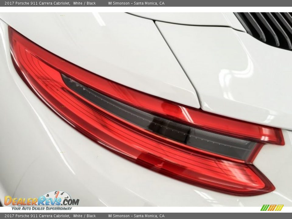2017 Porsche 911 Carrera Cabriolet White / Black Photo #27
