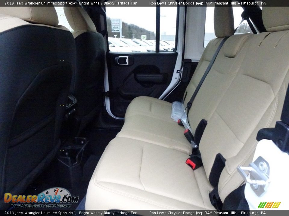 Rear Seat of 2019 Jeep Wrangler Unlimited Sport 4x4 Photo #11