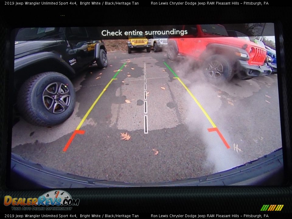2019 Jeep Wrangler Unlimited Sport 4x4 Bright White / Black/Heritage Tan Photo #16