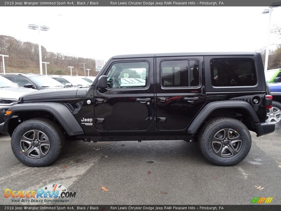 Black 2019 Jeep Wrangler Unlimited Sport 4x4 Photo #2