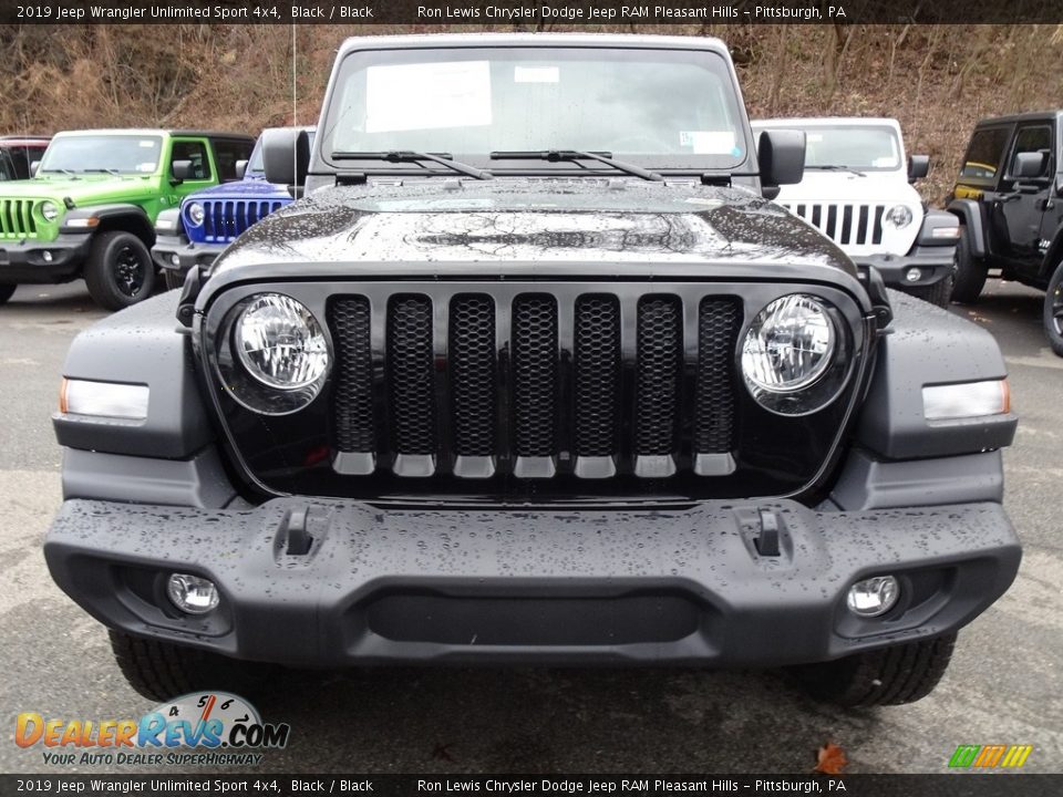 2019 Jeep Wrangler Unlimited Sport 4x4 Black / Black Photo #8