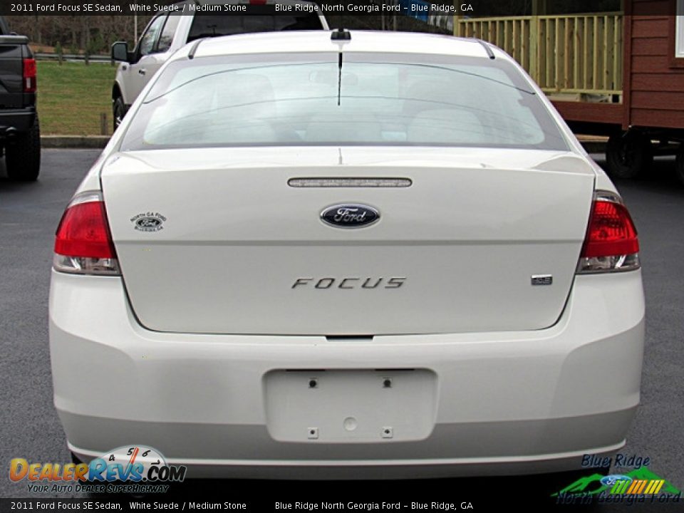 2011 Ford Focus SE Sedan White Suede / Medium Stone Photo #4