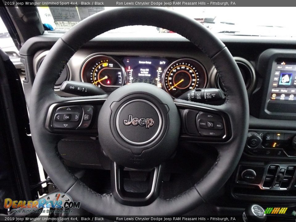 2019 Jeep Wrangler Unlimited Sport 4x4 Steering Wheel Photo #18