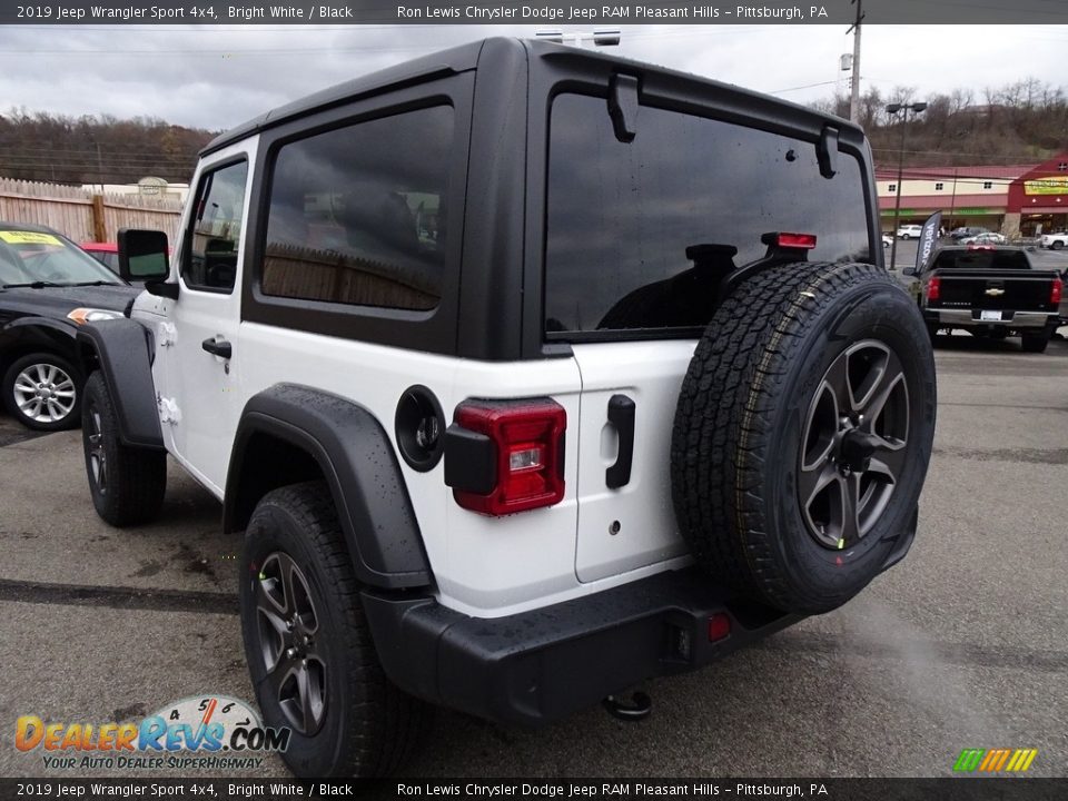 2019 Jeep Wrangler Sport 4x4 Bright White / Black Photo #3