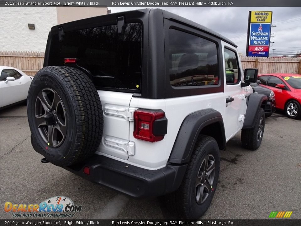 2019 Jeep Wrangler Sport 4x4 Bright White / Black Photo #5