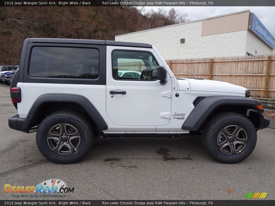 2019 Jeep Wrangler Sport 4x4 Bright White / Black Photo #6