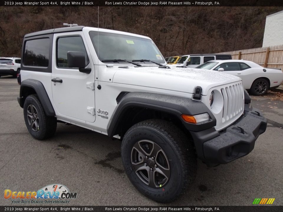 2019 Jeep Wrangler Sport 4x4 Bright White / Black Photo #7