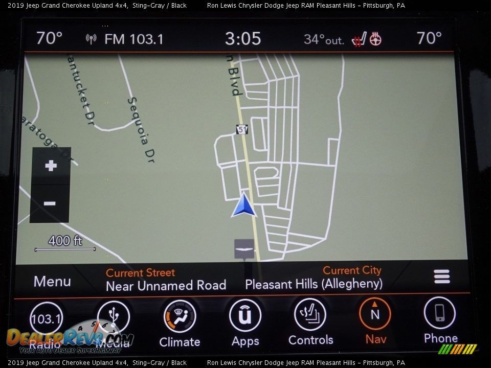 2019 Jeep Grand Cherokee Upland 4x4 Sting-Gray / Black Photo #17