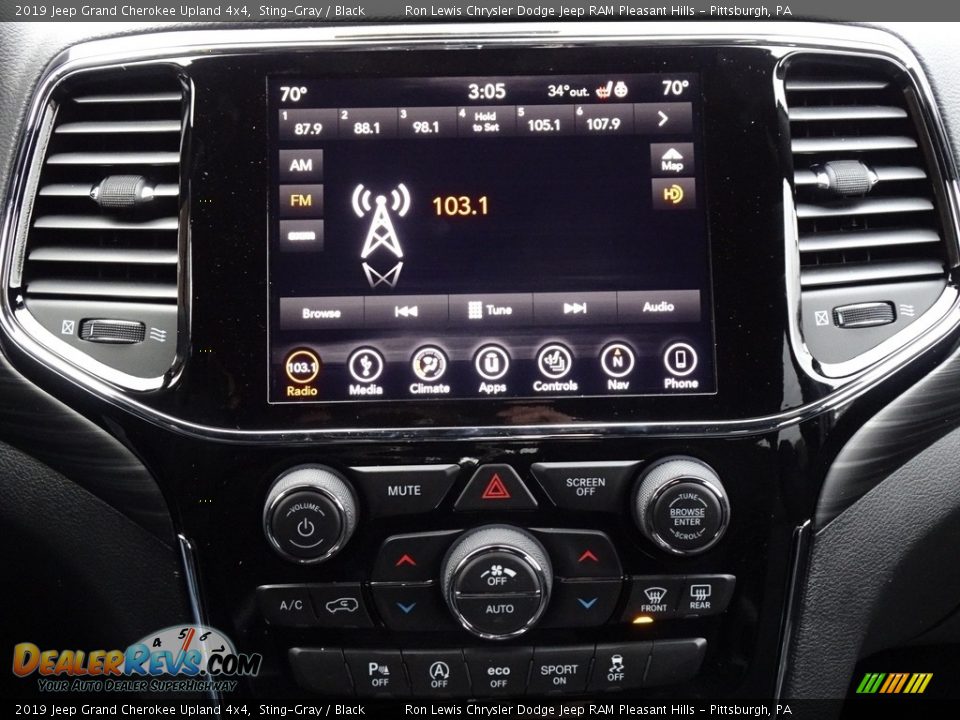 2019 Jeep Grand Cherokee Upland 4x4 Sting-Gray / Black Photo #18