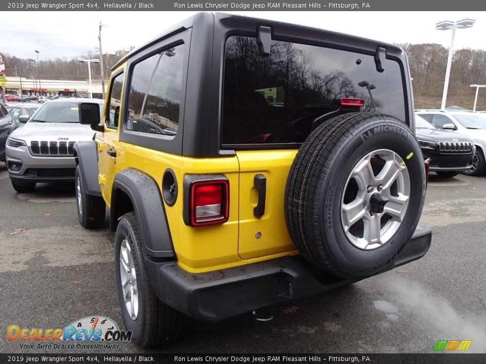 2019 Jeep Wrangler Sport 4x4 Hellayella / Black Photo #3