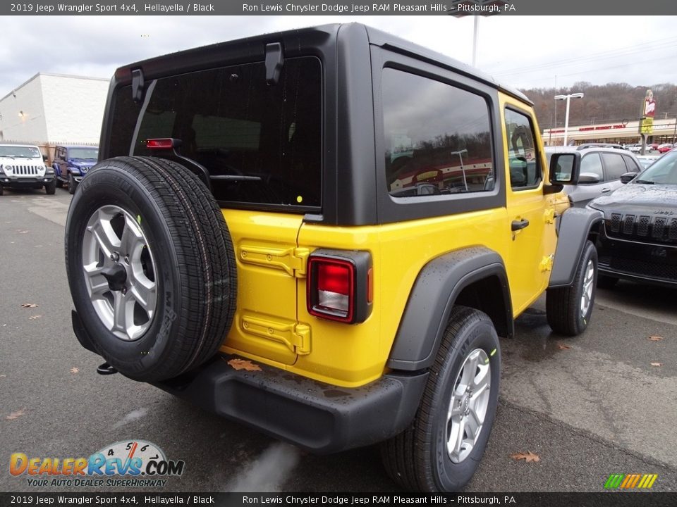 2019 Jeep Wrangler Sport 4x4 Hellayella / Black Photo #5