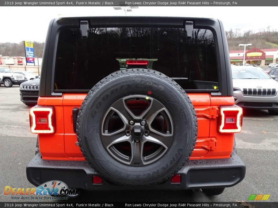 2019 Jeep Wrangler Unlimited Sport 4x4 Punk'n Metallic / Black Photo #4