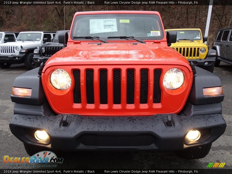 2019 Jeep Wrangler Unlimited Sport 4x4 Punk'n Metallic / Black Photo #8