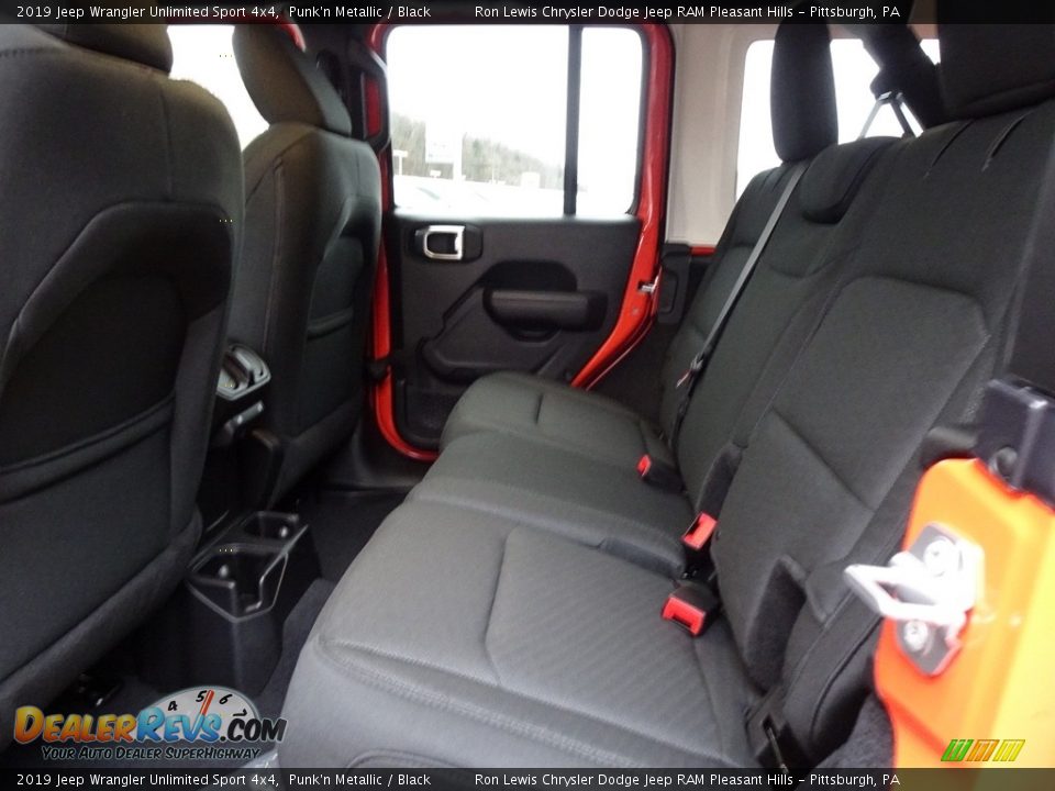 Rear Seat of 2019 Jeep Wrangler Unlimited Sport 4x4 Photo #11