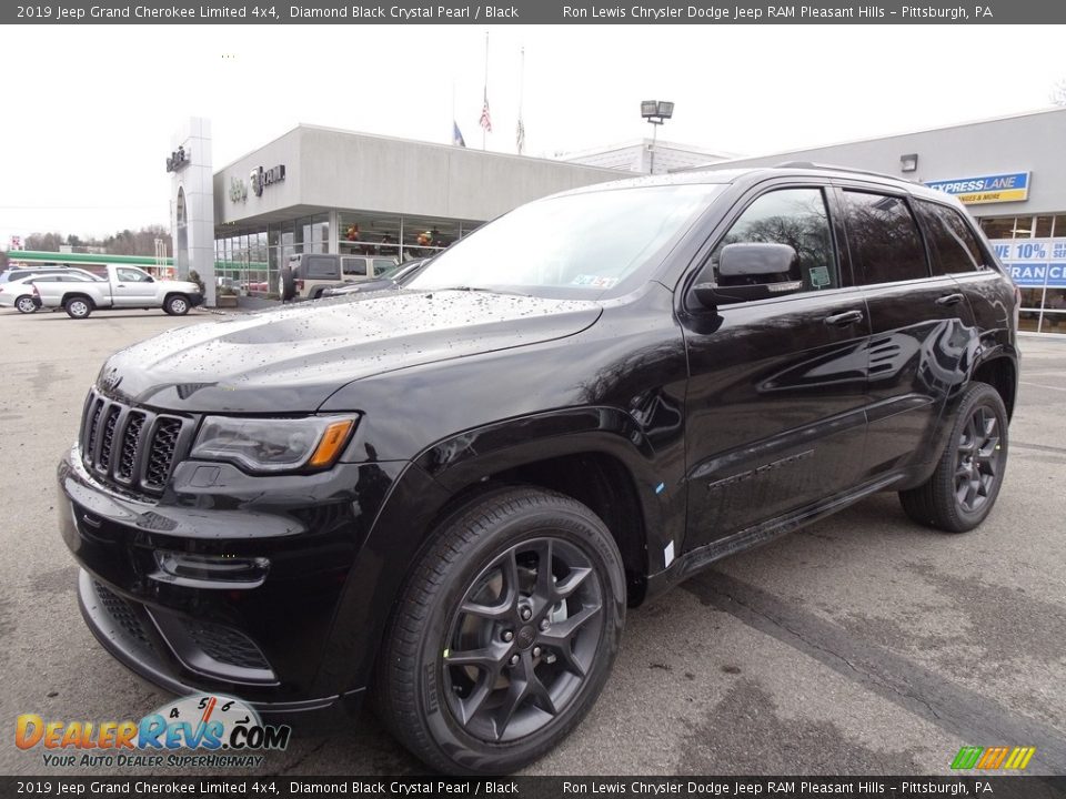 2019 Jeep Grand Cherokee Limited 4x4 Diamond Black Crystal Pearl / Black Photo #1