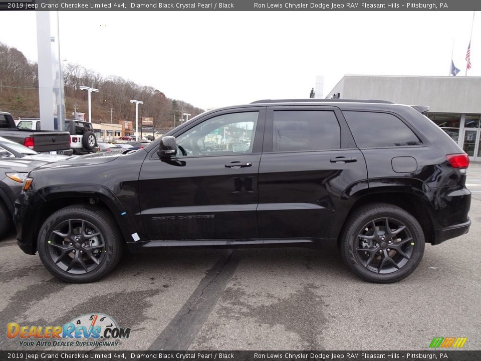 2019 Jeep Grand Cherokee Limited 4x4 Diamond Black Crystal Pearl / Black Photo #2