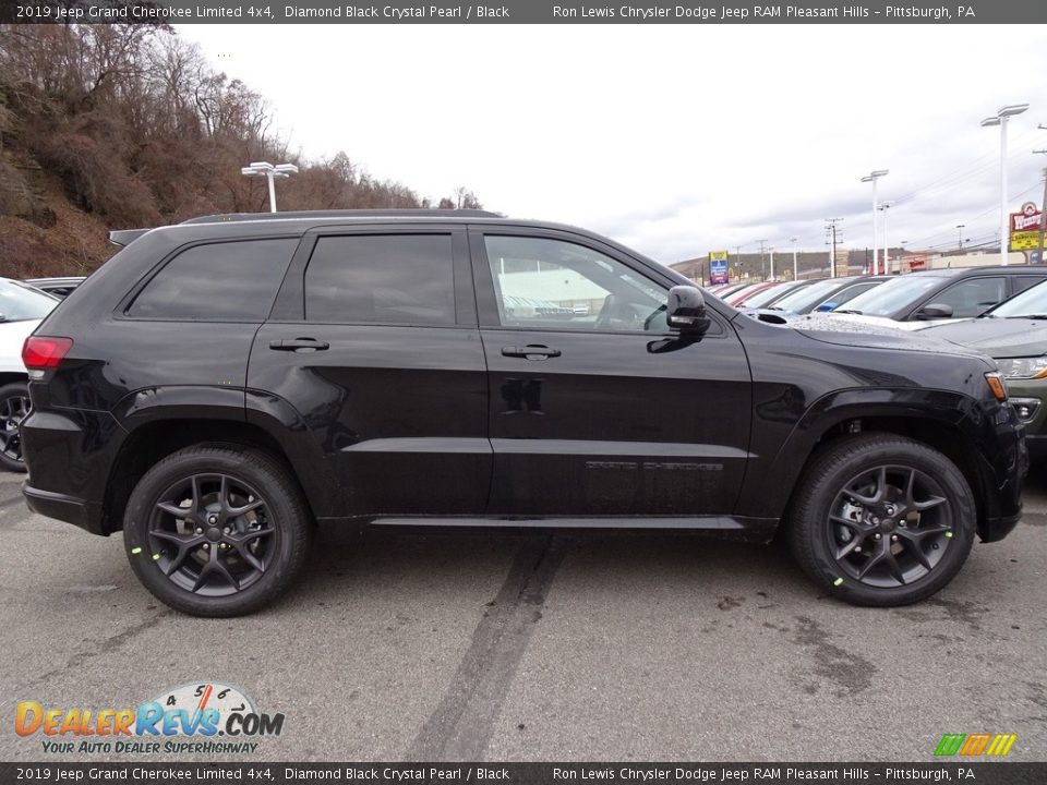 2019 Jeep Grand Cherokee Limited 4x4 Diamond Black Crystal Pearl / Black Photo #6