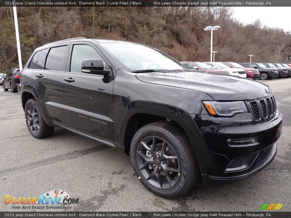 2019 Jeep Grand Cherokee Limited 4x4 Diamond Black Crystal Pearl / Black Photo #7