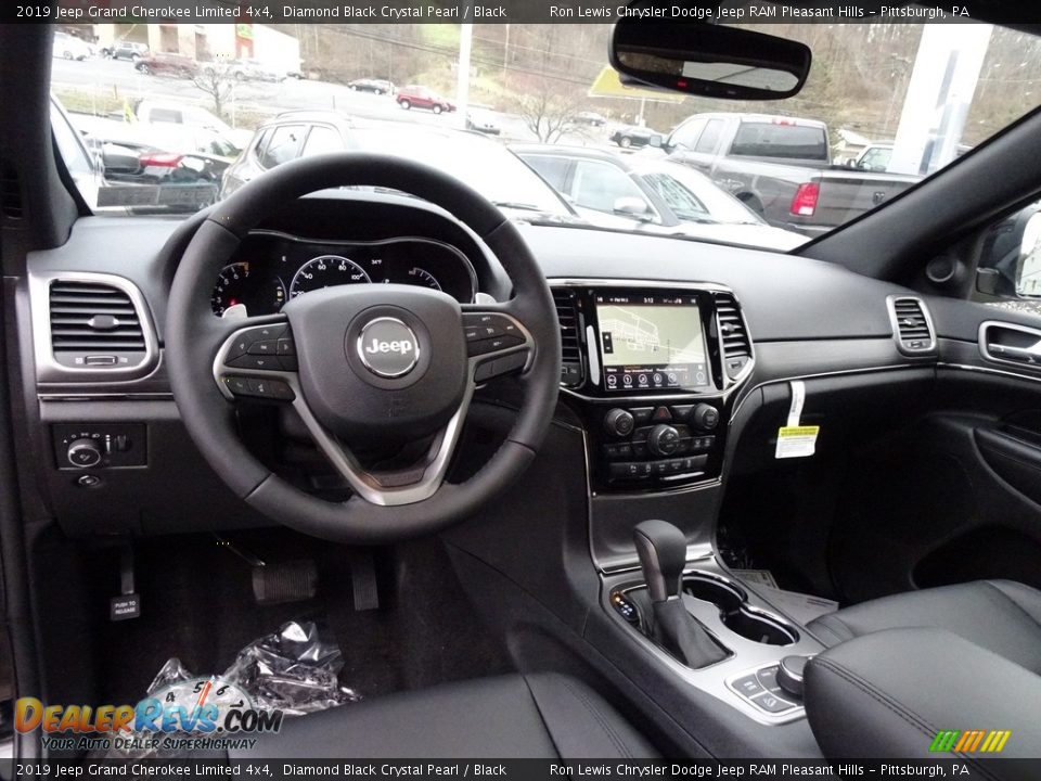 2019 Jeep Grand Cherokee Limited 4x4 Diamond Black Crystal Pearl / Black Photo #12