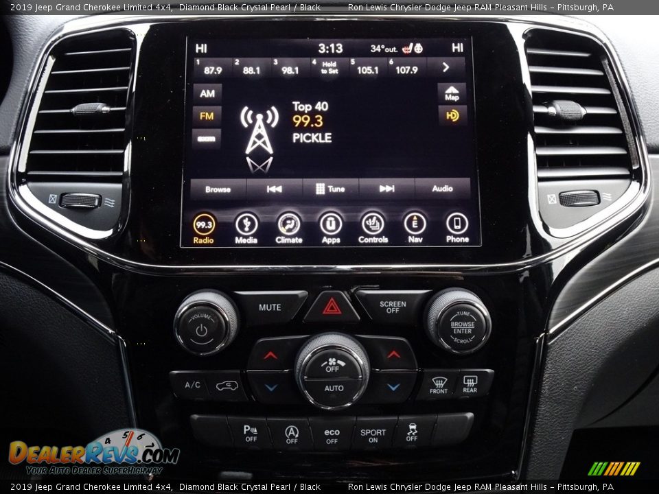 2019 Jeep Grand Cherokee Limited 4x4 Diamond Black Crystal Pearl / Black Photo #18