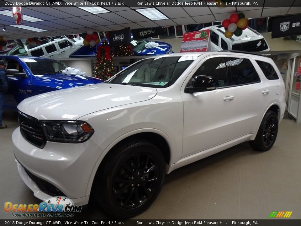 2018 Dodge Durango GT AWD Vice White Tri-Coat Pearl / Black Photo #1