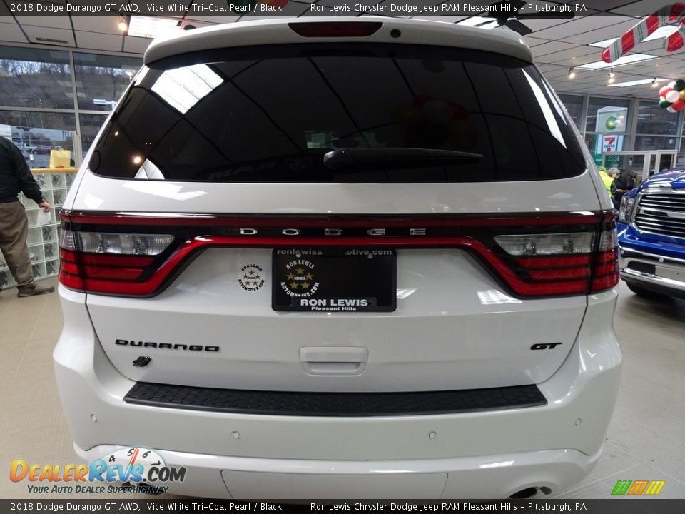 2018 Dodge Durango GT AWD Vice White Tri-Coat Pearl / Black Photo #4
