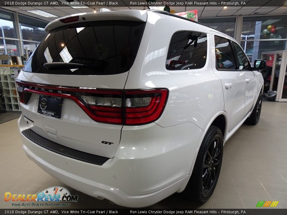2018 Dodge Durango GT AWD Vice White Tri-Coat Pearl / Black Photo #5