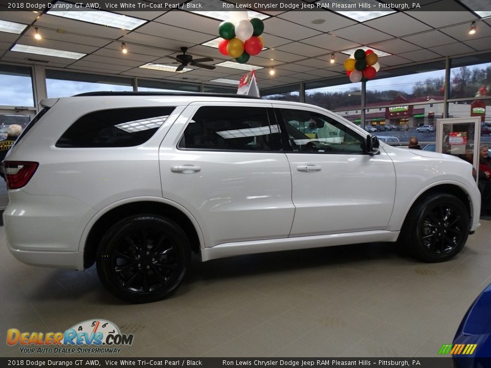 2018 Dodge Durango GT AWD Vice White Tri-Coat Pearl / Black Photo #6